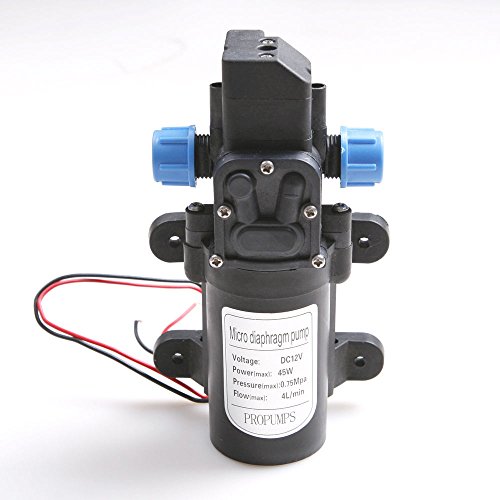 CSLU micro diaphragm pump, Solid High Pressure 100PSI 12V DC 4L/Min Diaphragm Water Self Priming Pump Boat