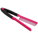 DIY Salon Hairdress Hairdressing Styling Hair Straightener V Shape Comb