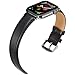 Pierre Case Compatible with Apple Watch Band 44mm 42mm for Series 6 5 4 3 2 1 iWatch Bands Men Genuine Leather Replacement Strap Adjustable Stainless Metal Clasp