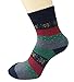 Chalier Women's 5 Pairs Vintage Thick Knit Warm Wool Crew Winter Socks, A-Snowflake, Free Size