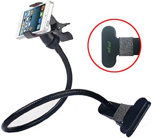 Mfeel Universal Long Arm Mobile Phone Holder Desktop Bed Lazy Bracket Mobile Stand (Black)