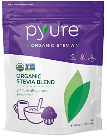 Pyure Organic All-Purpose Blend Stevia Sweetener, 1 lb (16 oz) (2 pack)