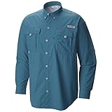 Columbia Sportswear Men's Bahama II Long Sleeve Shirt (Deep Marine, Small)