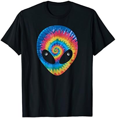 TIE DYE ALIEN HEAD T-SHIRT