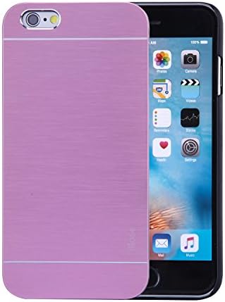 iPhone 6 Case ,Design Ultra Chin Aluminum Alloy Metal Flexible Protective TPU Drop Resistant Cover For Apple(4.7 inch) (6S-Pink)