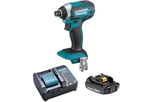 Makita DTD152Y003 18V Impact Driver Compact Kit, 1/4" Hex Shank, 2,900 RPM, 3,500 IPM, 1,460 in.lbs Torque.