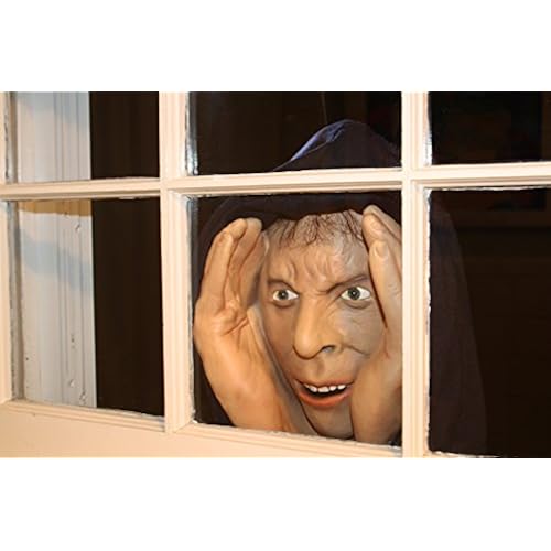 Scary Peeper Halloween Decoration - Peeping Tom Look Alike - Realistic Prank That Attaches To A Window To Scare Trick Or Treaters. Toys & Games, Novelty & Gag Toys, Gag Toys & Practical Jokes