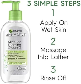 garnier micellar foaming cleanser oily