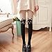YAXAMING Kawaii Tights Cat Stockings Pantyhose Cartoon Bunny Socks Women Girls Cute Animal Mock Knee Nude High Thigh Tattoo Patterned Hosiery Leggings 1 Pack Cat