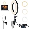 YMCRLUX-Webcam-Lighting-for-Zoom-Calls-Virtual-Meeting-Video-Conferencing-USB-LED-Ring-Light-for-Laptop-Computer-Monitor-Desk-Wall-and-Mirror-with-Suction-Cup YMCRLUX Webcam Lighting for Zoom Calls, Remote Conference, Virtual Meeting, Video Conferencing, USB LED Ring Light for…