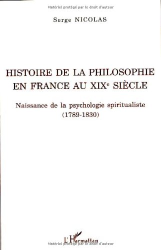 Histoire de la philosophie en France au XIXe siècle