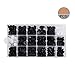 carsun 415 Pcs Car Retainer Clips & Plastic Fasteners Kit - 18 Most Popular Sizes Auto Push Pin Rivets Set