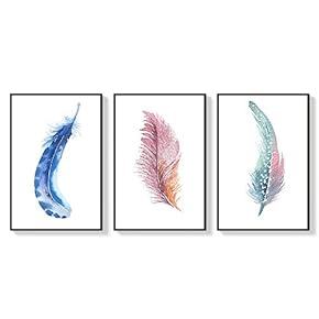 SIGNFORD 3 Piece Framed Canvas Wall Art for...