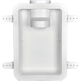 Dundas Jafine DRB4XZW Recessed Dryer Vent Box | Dryer Vent Boxes, Dryer Venting, Laundry Room Supplies, Wall-Mounted Vent Boxes, Polystyrene, White, saving space