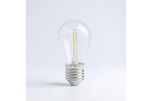 SisiHokai LED Light Bulb E27 Base 3V 0.3W Replacement for Customized Special Table Lamp Battery Operated with Timer Mushroom 