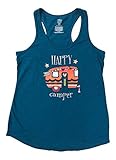Secret Treasures RV Happy Camper Pajama Tank Top Shirt (Large 10-12)