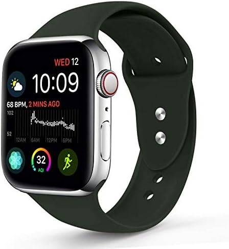 Sworddy Sport Band Compatible with Apple Watch 38MM 40MM 42MM 44MM,Soft Silicone Replacement Strap Compatible for Apple Watch Series 4/3/2/1