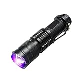 Pusheng UV 365nm Flashlight Blacklight Torch Detects Lamp Light Pen Outdoor Water Camping Hiking Tactical Flashlight