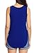 Grace Elbe Women's Loose Fit Side Slits Tank Tops Royal Blue XX-Large