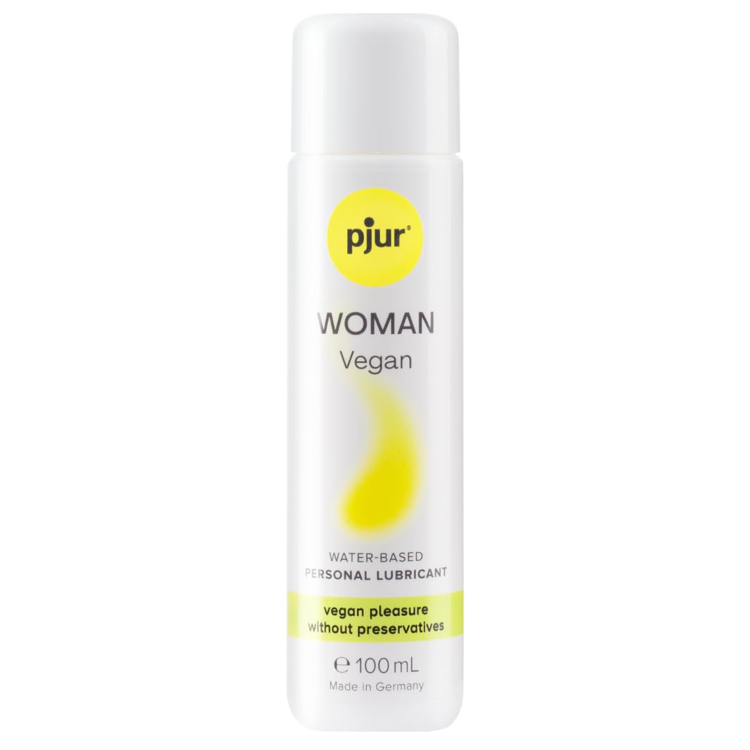 pjur Woman Vegan - Water-Based Personal Lubricant - 100% Vegan Ingredients & no Animal Testing - Developed for Women (100ml)