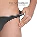 DAVID ARCHY Men's 4 Pack Micro Modal Underwear Low Rise Bikinis (M, Dark Gray)