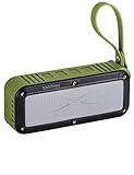 Trendwoo Portable Outdoor and Shower Bluetooth Speaker, Durable Wireless Waterproof Speakers Hands-Free with Built-In Microphone Dust and Shock Resistant (Army Green)