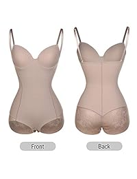 Body de encaje para dama, sin costuras, con control de barriga, firme y moldeador de glúteos