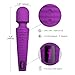 Cordless Waterproof Personal Wand Massager, OOPSIX Handheld Rechargeable Electric Massagers for Body Massage Neck and Back Muscle Recovery(Purple)