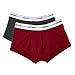 Italian Designed Trunks 2 Pack KRONIS Mens Underwear Premium 180gsm Cotton, Medium, Charcoal Grey + Maroon