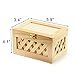 Unfinished Wood Box - Trinket Box - Wooden Jewelry Box, Nested, Beautiful Lattice Design, with Hinged Lid and Clasp (Large)