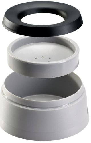 HUNTER Road Refresher 1,4 l, praktische reisbak voor honden, met anti-zwaapfunctie, grijs/zwart - Afbeelding 4