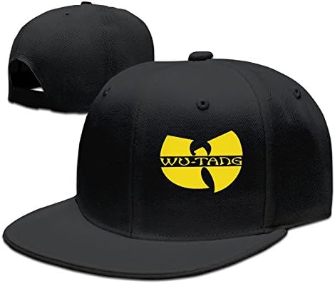 Kualday Wu Tang Clan Classic Logo Plain Adjustable Snapback Hats Caps Black