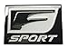 New Black FSport Emblem Replaces OEM Lexus F Sport Fender / Grille / Trunk Badge
