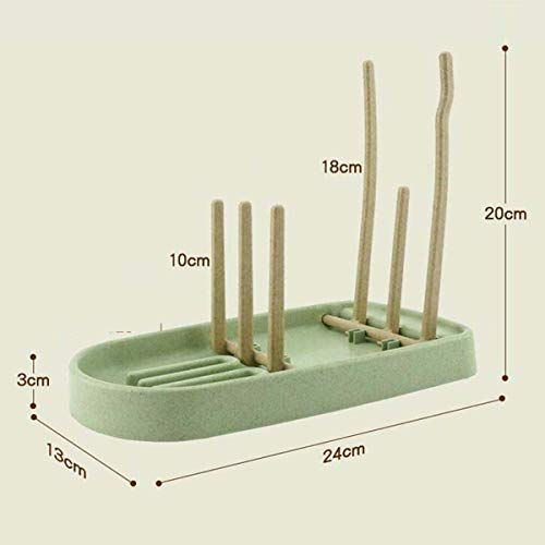 Yesbaby Detachable Drying Rack Baby Feeding Bottle Dryer Cleaning Cup Stand Holder Nipple Shelf Drying for Bottles (Color : Green) - Thumbnail 3