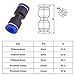 Quick Connect Fittings 8mm or 5/16 OD - 10 Pack Plastic Push to Connect Fittings Tube Straight Connect 8 Mm to 8 Mm Push Fit Fittings Tube Fittings