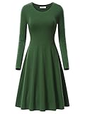 KIRA Swing Dress, Women's Long Sleeve Casual Swing Dress 17033-8 Large
