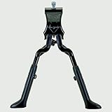 O-Stand Double Leg Adjustable Black Alloy Kickstand for 24