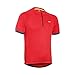 ARSUXEO Men's Cycling Jerseys Short Sleeves MTB Bike Shirt 635 Red Size Large