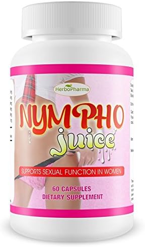 Natural Female Libido Booster and Women Sensation Enhancer, NymphoJuice Herbal Supplement Pills, Support Sexual Pleasure and Arousal with Horny Goat Weed, Best Sex Drive Pills
