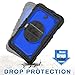 SEYMAC stock Case for SM-T387, 2018 Version of Galaxy Tab A 8.0, [Not fit Other Galaxy Tab A 8.0] - Blue+Black