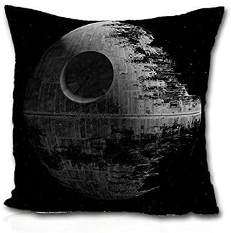 Funny Wholesale star wars movies death star Cotton Linen Decorative Throw Pillow Cover Cushion Cover 18 X18 inch cushion.