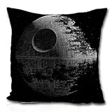 Funny Wholesale star wars movies death star Cotton Linen Decorative Throw Pillow Cover Cushion Cover 18 X18 inch cushion.