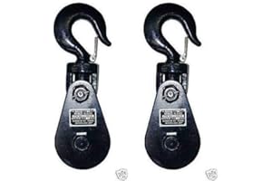 BA Products Qty. 2, 6I-3T3-x2, 3 Ton Snatch Block with 3" Sheave Wheel for Tow Truck, Wrecker, Rollback, Farm Equipment, Crane, Material Handling