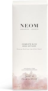 NEOM Complete Bliss Reed Diffuser 100ml Blush Rose Lime Black Pepper view 5