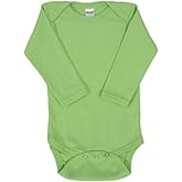 Monag Long Sleeve Baby Bodysuit, Long Sleeve Blank Solid Color Baby One-Piece, 100% Cotton Infant Bodysuit, Creeper