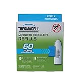Thermacell Mosquito Repellent Refills, 60-Hour Pack; Contains 15 Repellent Mats, 5 Fuel Cartridges; Compatible with Any Fuel-Powered Thermacell Product; No Spray, Scent, Mess; 15 Ft Zone of Protection