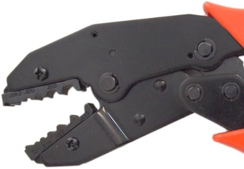 Evertech Coax Ratcheting Crimp Tool BNC Connector RG59 Siamese Cable Crimper for CCTV Camera Installation RG55, RG58, G59, RG62, 5, 6, 21, 140, 141, 142 Crimping Tool