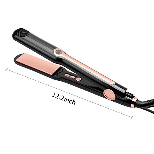 Hair Straightener, MOCREO Professional Flat Iron Ceramic Tourmaline Ionic Technology Hair Straightener 1.25 inch 3D Floating Plate Hair Straightening iron Dual Voltage for Travel