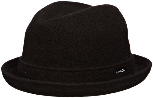 Kangol Men's Wool Player Cap, Black, Medium