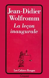 La  leçon inaugurale